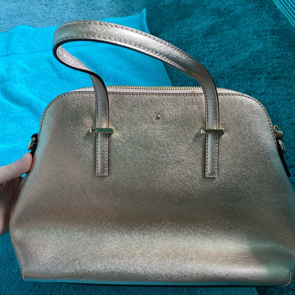 BRAND NEW KATE SPADE PINK GOLD- LEATHER BAG